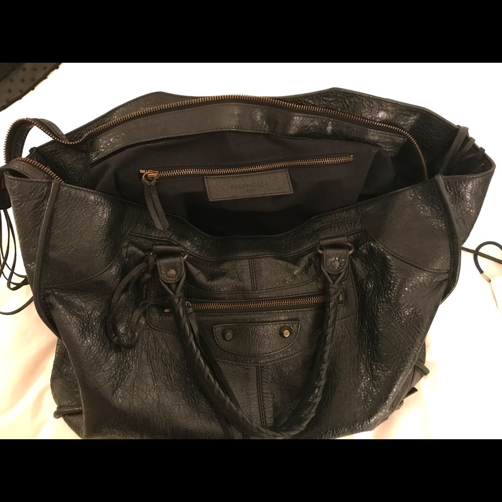 Balenciaga Motocross black work tote